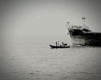 Nautical vessel on sea