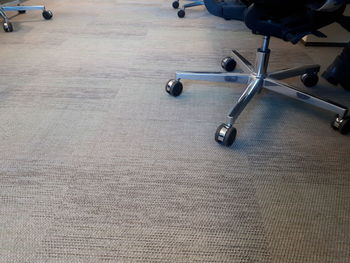 High angle view of shoes on table