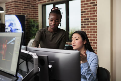 Businesswomen working at office