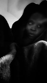 Close-up portrait of a young woman