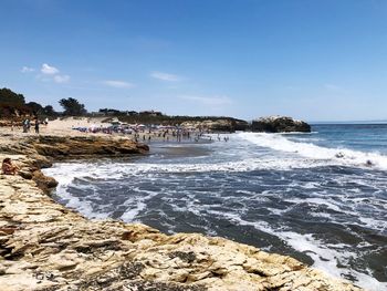 Scenic view of sea against sky