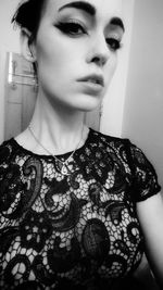 Portrait of young woman