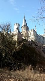 Low angle view of church against sky