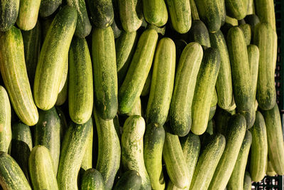 Full frame shot of vegetables at market stall