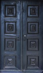 Full frame shot of closed door of building