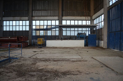 Interior of abandoned building