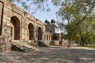 View of old building against sky