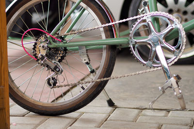 Close-up of bicycle