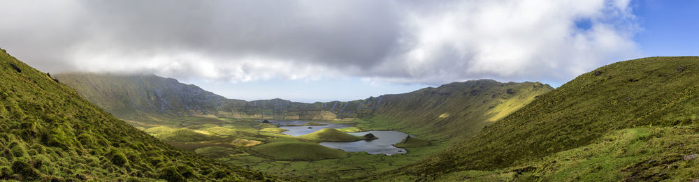 Panoramic view of landscape against sky