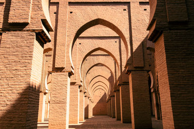 Corridor of old mosque building