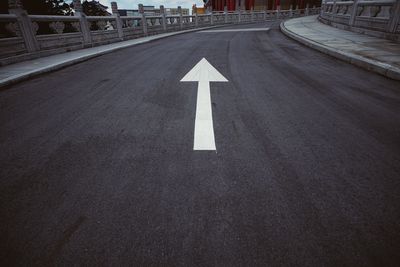 Road sign on street