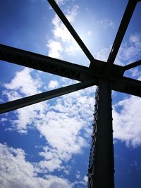 Low angle view of cloudy sky