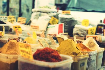 Close-up of food for sale