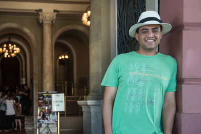 Portrait of a smiling young man