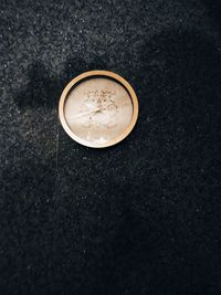 High angle view of coffee on table