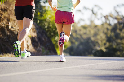 Young couple jogging