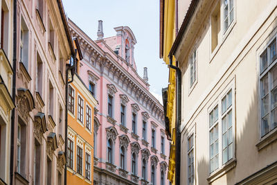 Low angle view of buildings in city