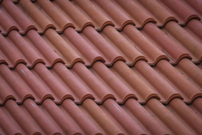 Full frame shot of roof tiles