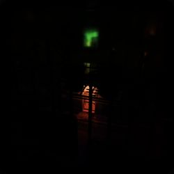 View of illuminated tunnel