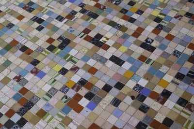 Full frame shot of tiled floor