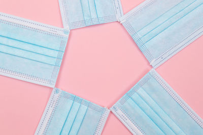 High angle view of multi colored pencils