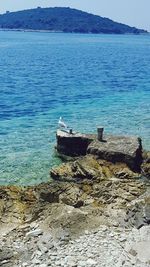 View of boats in sea