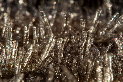 Full frame macro shot of ice