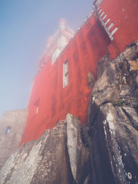 Low angle view of buildings against sky