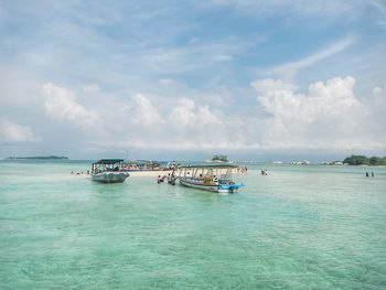 Scenic view of sea against sky