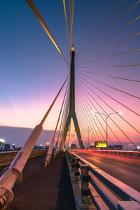 Rama viii bridge against sky during sunset