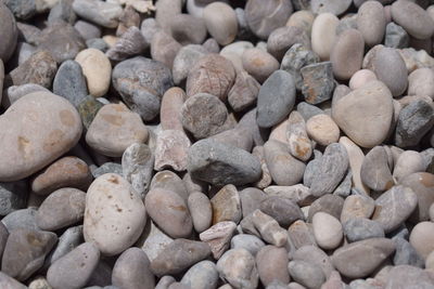 Full frame shot of pebbles