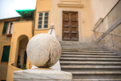 Close-up of steps