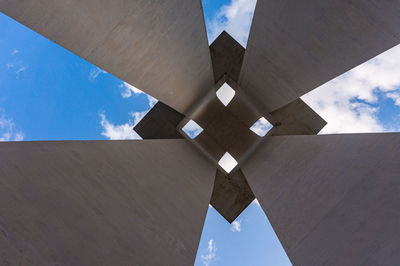 Low angle view of building against sky