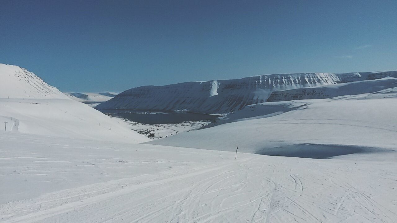 snow, winter, cold temperature, season, clear sky, covering, landscape, mountain, weather, snowcapped mountain, tranquil scene, white color, snow covered, tranquility, scenics, nature, beauty in nature, transportation, copy space, mountain range