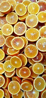 Full frame shot of oranges