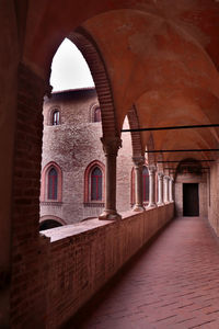 Corridor of historic building