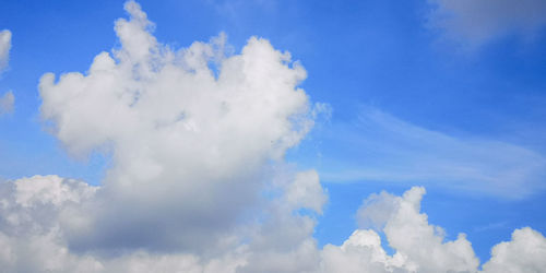 Low angle view of clouds in sky