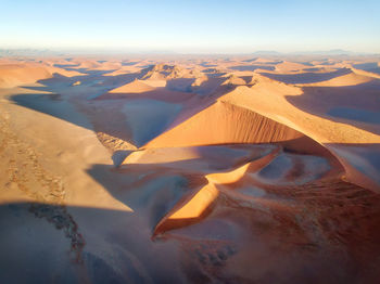 Scenic view of desert against sky