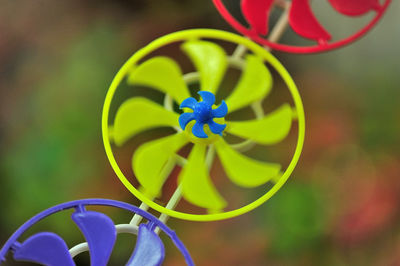 Close-up of multi colored toy