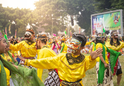 People on street during festival