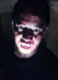 Close-up portrait of a man