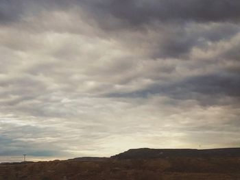 Low angle view of mountain against sky