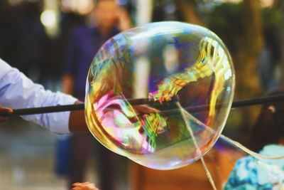 Close-up of bubble bubbles