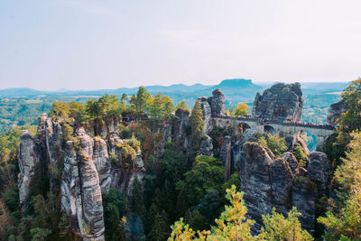 Panoramic view of landscape against sky