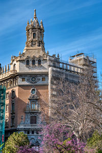 Low angle view of building against sky