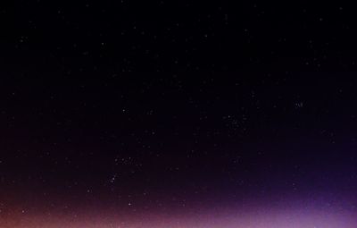 Low angle view of stars in sky