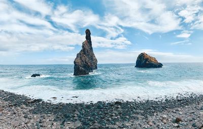 Scenic view of sea against sky