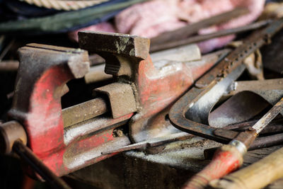 Close-up of old door