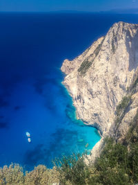 Hidden navagio beach