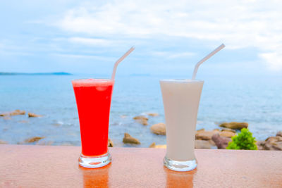 Close-up of drink on table